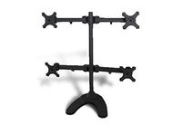 MonMount Free Standing Quad/Four LCD Monitor Stand Holds Up to 24-Inch Displays