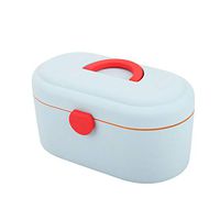 Medication Storage Box, Household Medical Kit Family Medicine Box, Portable Emergency Medicine Box Storage Box Set, Size 28 * 15 * 15CM,Blue