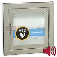 Cabinet STAINLESS Semi Recessed with Alarm & Rolled Edges - 11220-000077