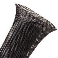 HellermannTyton 170-03005 Expandable Braided Sleeving, 1.5" Dia., Black, 40.0 ft/Standard Reel