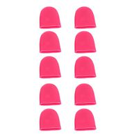 Pack of 10PCS Soft Silicone Toe Protector Caps Prevent Blisters Corns Calluses (Pink) - L