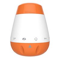 Decdeal USB Rechargeable Portable Baby Sleep Sound Machine 6 Soothing Sounds Shush White Noise Lullaby Voice Sensor Activation Sleep Soother-Orange