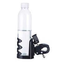 Universal Bottle Cup Holder for Upright Walker, Wheelchair, Rollator Walker, Knee Scooter, Transport Chair, Stroller, Bike(Black)