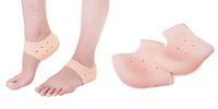 JIAHAO Silicone Gel Heel Protector Sock Foot Care Pain Relief Anti-Cracking Cushion Pad (Skin)