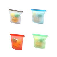Oraunent Reusable Silicone Food Bags Snack Storage Bags Sandwich Bags Set of 4 Pack