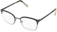 Ermenegildo Zegna EZ5038 009 Mens Matte Gunmetal/Horn 50 mm Eyeglasses - Matte Gunmetal/Horn