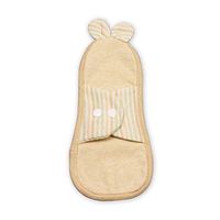 Luckypads Certified Organic Cotton Reusable Washable Cloth Menstural Pads | Big Saving | Customized for Light Flow (Green Stripe)