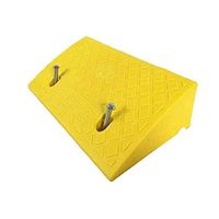 Light Plastic Ramp, 13cm Pressure-Resistant Sunscreen Along The Ramp, Airport Pick-up Port Trolley Case Uphill Step Pad (Size: 50 27 13cm) (Color : Yellow)