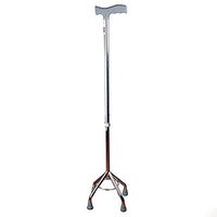 Walking Stick Mindcrutch Telescopic Crutch Adjustable Cane Walker Male Old Four-Corner Non-Slip Retractable Height Thick Feet Ergonomic Design Aluminum Alloy