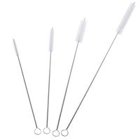 Vtete Straw Cleaning Brush Kit Set of 4 Different Sizes ~ Length from 7" to 12", Width from 5 mm to 12 mm
