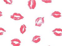 Pink Love"Kissy Lips" Kisses on White Tissue Paper Gift Wrapping 15"x20" Sheets (10)