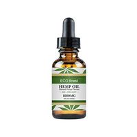FENGLENG Premium Quality Hemp Plant Seed Oil 100% Organic, Sore Muscle Pain Relief Turmeric, Black Pepper, Peppermint, Lavender in a Sweet Almond Oil and Hemp Seed Oil Base (1000mg)