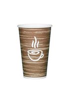CucinaPrime 16oz Premium Disposable To-Go Paper Coffee/Hot Beverage Cups – Fresco Design – 1000/case
