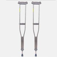 Underarm Crutches, Height Adjustable Thick Non-Slip Handle Load-Bearing Strong Walker, Suitable for Elderly and Adolescents and People with Limited Mobility,Aluminumalloy