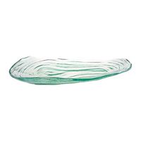 Bowl Tableware Fruit Plate Salad Folk culture bowl Large Capacity Transparent Creative Shell Fruit Plate Crystal Glass Salad Plate (Color : Clear, Size : 20 13 2cm) Household tableware, retro bowl