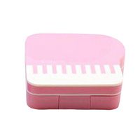 Fashion Artistic Little Piano Contact Lens Cases-Pink