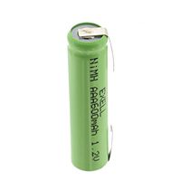 Exell 1.2V NIMH AAA 600mAh Rechargeable Battery w/Tabs for use with electric razors toothbrushes high power static applications (Telecoms UPS and Smart grid) electric tools electric mopeds USA SHIP
