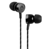 Audiofly AF45C MK2 in-Ear Headphone with Microphone and Control for Smartphone (Black) Featuring a 3.5mm Headphone Jack, IPX-5 Rating, Braided Cable and Noise isolating Silicone Ear Tips.