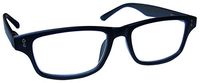 The Reading Glasses Company Black Matt Rubberized Readers Mens Womens Spring Hinges R33-1 +3.00