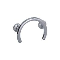 Grabcessories 61023 2-in-1 Shower and Tub Grab Ring with Grips and Anchors, Chrome