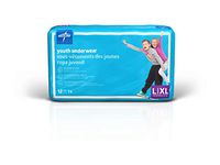 Medline Drytime Disposable Protective Youth Underwear, Large/X-Large, 12 Count (Pack of 4)