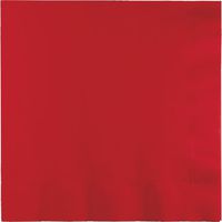 Touch of Color Paper Lunch Napkins, Classic Red, 150-Count