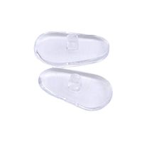 LZIYAN Transparent Oval Silicone Nose Pads Soft Non-Slip Nose Pad for Glasses Sunglasses