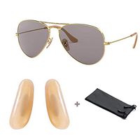 BEHLINE 1 Pair Replacement Clip-on Nose Pads for Ray-Ban Aviator RB3025/RB3026/RB3016/RB3449/RB3509 Sunglasses,Nude,with Glasses Pouch
