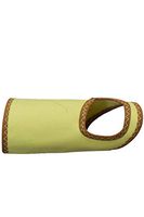 National Safety Apparel S04KV019X4 Double-Layer Kevlar Twill Wristlet with Thumbhole, 4" x 9", Medium, Yellow