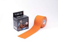 3NS Kinesiology Sports Athletic Tape Cotton - 2" x 16.4ft / 5cm x 5m (Orange) Elastic Muscle Support Tape Water Resistant Strapping Taping Tape