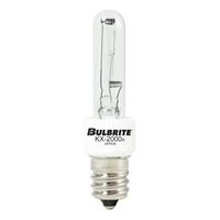Bulbrite KX40CL/E12 40-Watt Dimmable KX-2000 Krypton/Xenon T3, Candelabra Base, Clear [4 Pack]