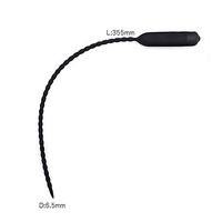 WUTTUAICCI 10 Frequencies Silicone Sounds for Men (Battery is Not Included) Sold only by TXY US (Color : Black, Size : 35.5mm0.65mm)