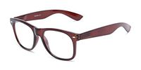 Readers.com Reading Glasses: The Dean Reader, Plastic Retro Square Style for Men and Women - Brown, 2.25