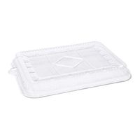 CiboWares 7 Inch x 9 Inch Disposable PET Lids for Molded Fiber Tubs, Case of 200