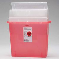 Kendall Multi Purpose Sharps-A-Gator Container - 5 Quart Translucent Red