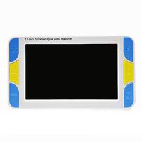 JIN 5.0 Inch Mobile Electronic Reading Aid Handheld Portable Video Digital Magnifier Dual Cameras 4X～32X Amplification Rechargeable Battery Powered,Freeze Etc