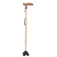 cane Adjustable Walking Sticks with LED Light T-Shaped Comfort Handle for Arthritis Seniors Disabled and Elderly - Best Mobility Aids HOJZ,Brown