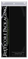 Flexicore Packaging Black Gift Wrap Tissue Paper XL | Size: 20 Inch X 30 Inch | Count: 10 Sheets | Color: Black