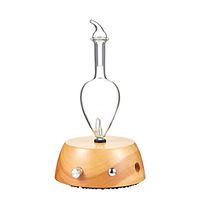 Organic Aromas Elegance Nebulizing Essential Oil Diffuser for Aromatherapy Light-Colored Wood Base and Glass Reservoir