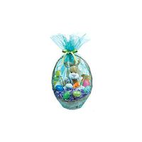 2 Pcs Solid Aqua Easter Basket Bags (Size: 24" x 25") Cellophane Wrap, Cello Bags for Easter Gift Basket Decorations