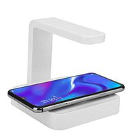 YTDTKJ Cell Phone UV Light Sterilizer Portable Smart Phone Wireless Charger 6mm Charging Sensing Distance Pad Universal for Android Phone, Black