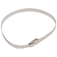 Morris Products 20940 Stainless Steel Ties, 26.8" Length, 0.31" Width, 450lbs Tensile Strength, 8" Max Bundle Diameter (Pack of 100)