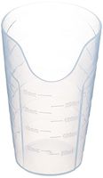 Sammons Preston Nosey Cup, Cut Out Drinking Glass for Stable and Fixed Drinking Position, Functional Translucent Drink Cups for Medical Patients, Easy Drinking cup for Dysphagia, 8 oz