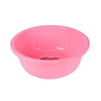 BRUIO Plastic Thicken Round Basin Household Washbasin Use for Wash Clothes Face Vegetables for Home Bathroom Kitchen,2PCS