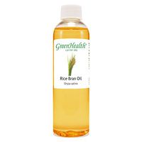 GreenHealth Rice Bran – 4 fl oz (118 ml) Plastic Bottle w/Cap – 100% Pure Carrier Oil