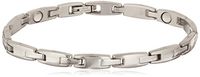 Sabona Ladies' Magnetic Link Bracelet, Stainless, L/XL, 1 Ounce
