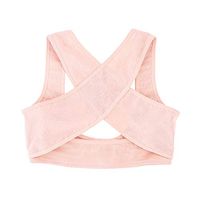 Posture Corrector, Adjustable Female Back Posture Belt Vest Chest Brace Support (Color : Skin Color-XL)