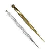 Milisten Ear and Body Point Probe Retractable Acupuncture Pen Massage Tool Stainless Steel for Personal Health Care Supplies 2pcs