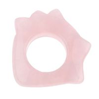 LoveinDIY Gua Sha Facial Massage Chinese Traditional Natural Jade Board Scraping Pink