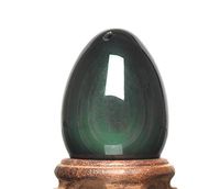 Yoni Eggs for Women, Large - XL Yoni Egg for Strengthening Pelvic Floor Muscles, Rainbow Green Obsidian, Tightening Vaginal Weights, Natural Healing Crystal, Tumbled Gemstone, Kegels Exercise Weight